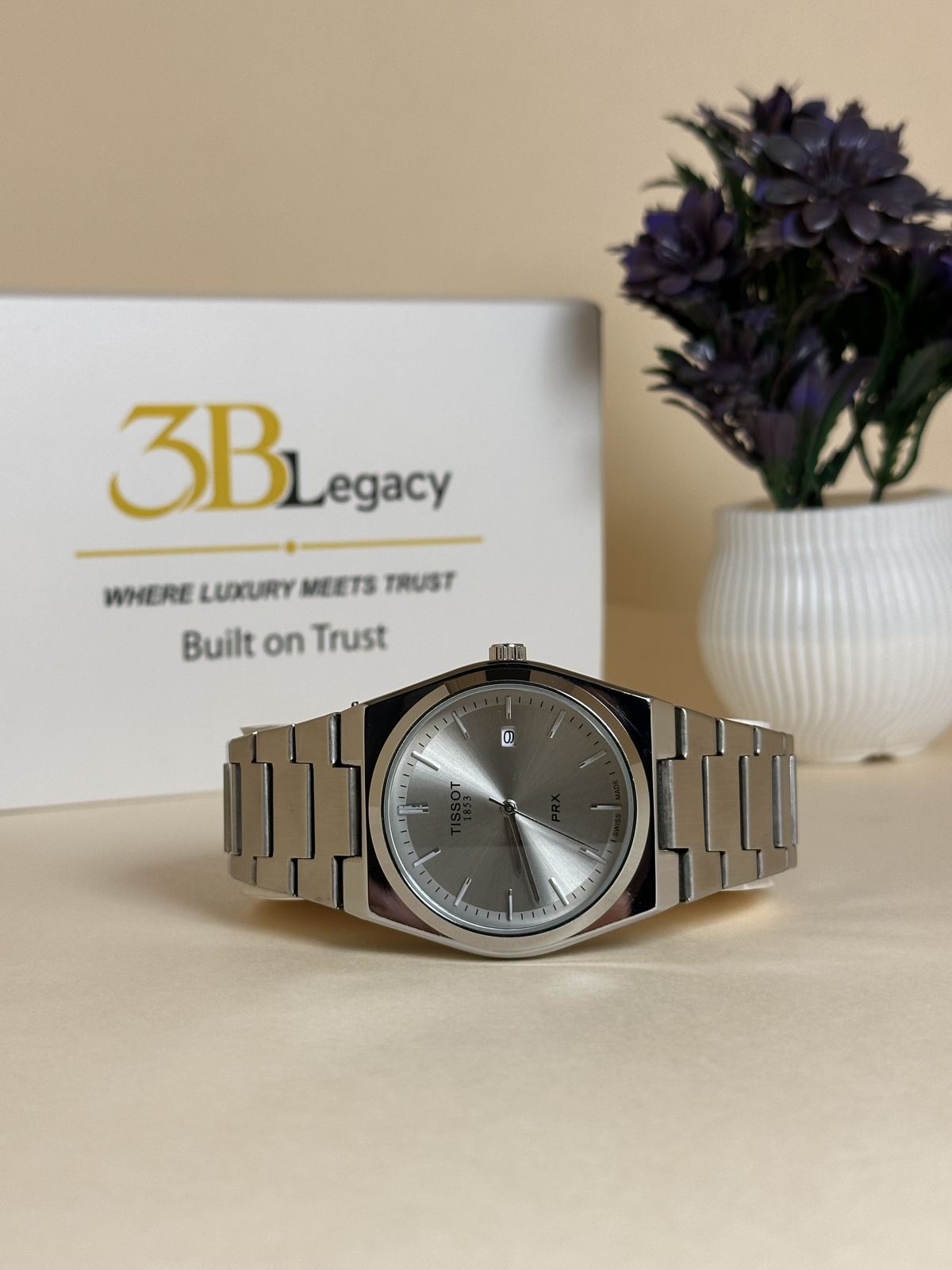 Tisssot PRX in Silver — 3bLegacy Watches, view 4