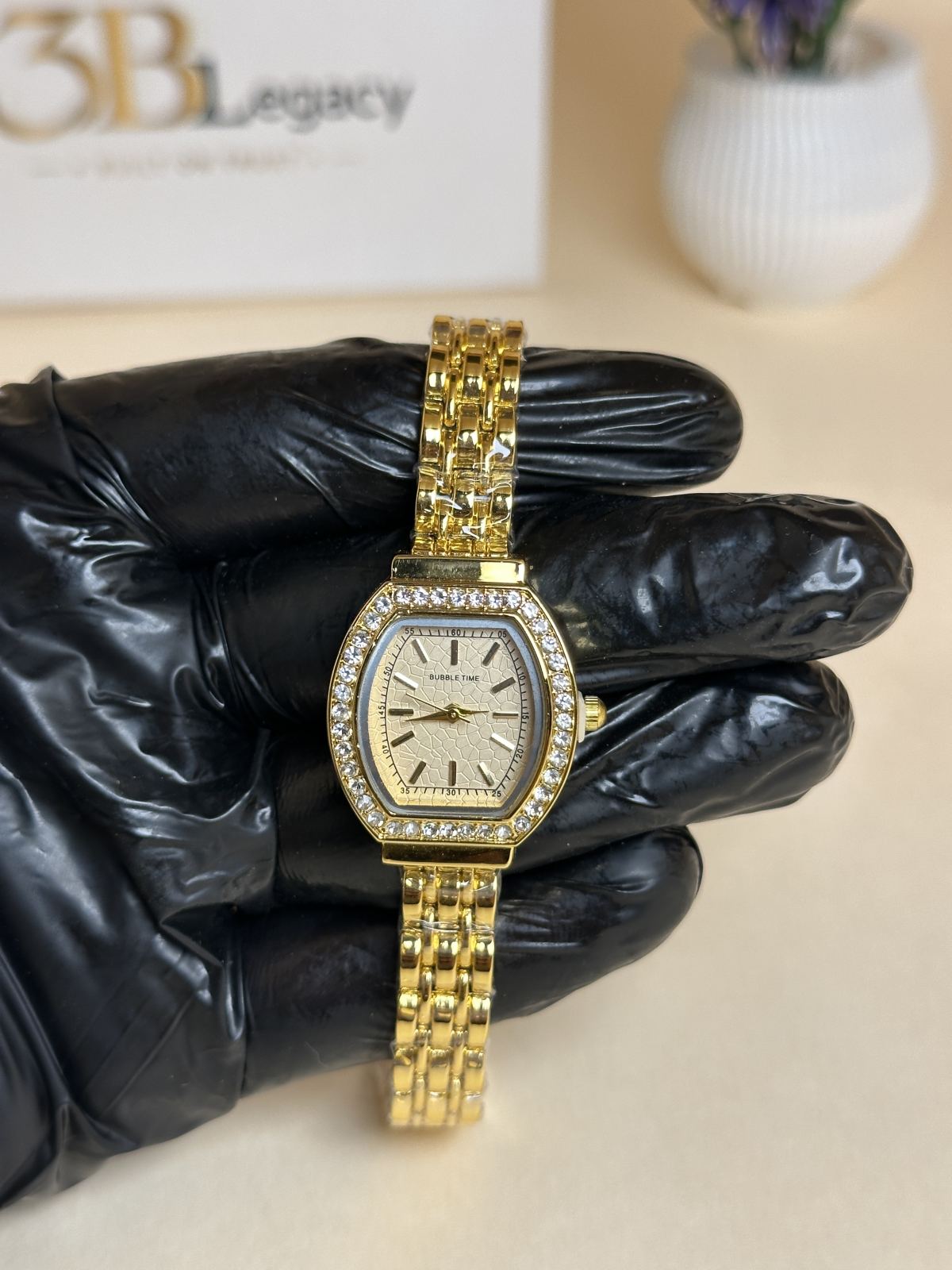 Bubble Time Ladies Watch in Golden — 3bLegacy Watches