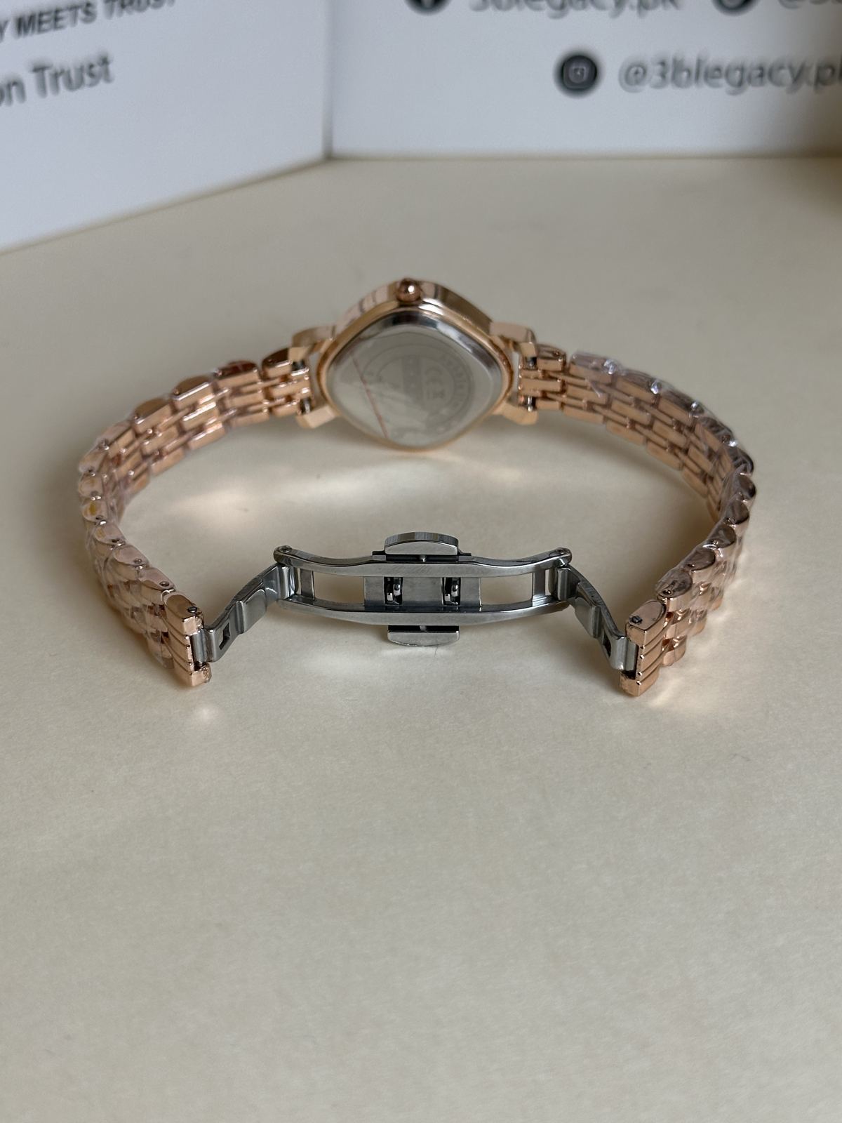 Bubble Time Ladies Watch in Rose Gold — 3bLegacy Watches, view 3