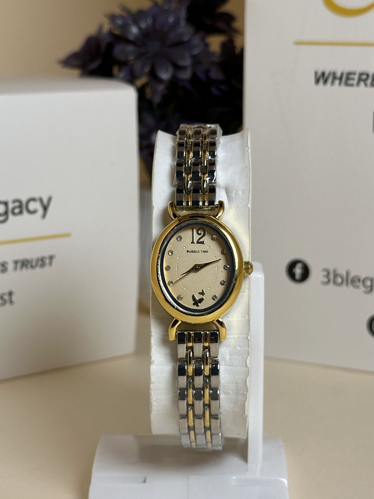 Bubble Time Ladies Watch in Golden — 3bLegacy Watches, view 1