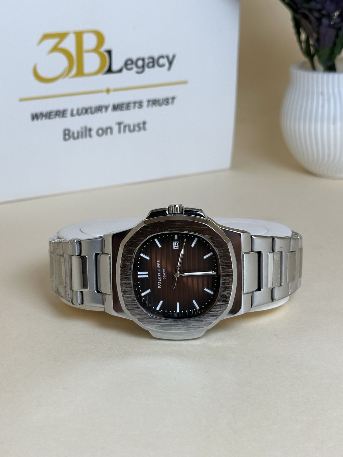 Patek Philip in Brown & Silver — 3bLegacy Watches, view 2