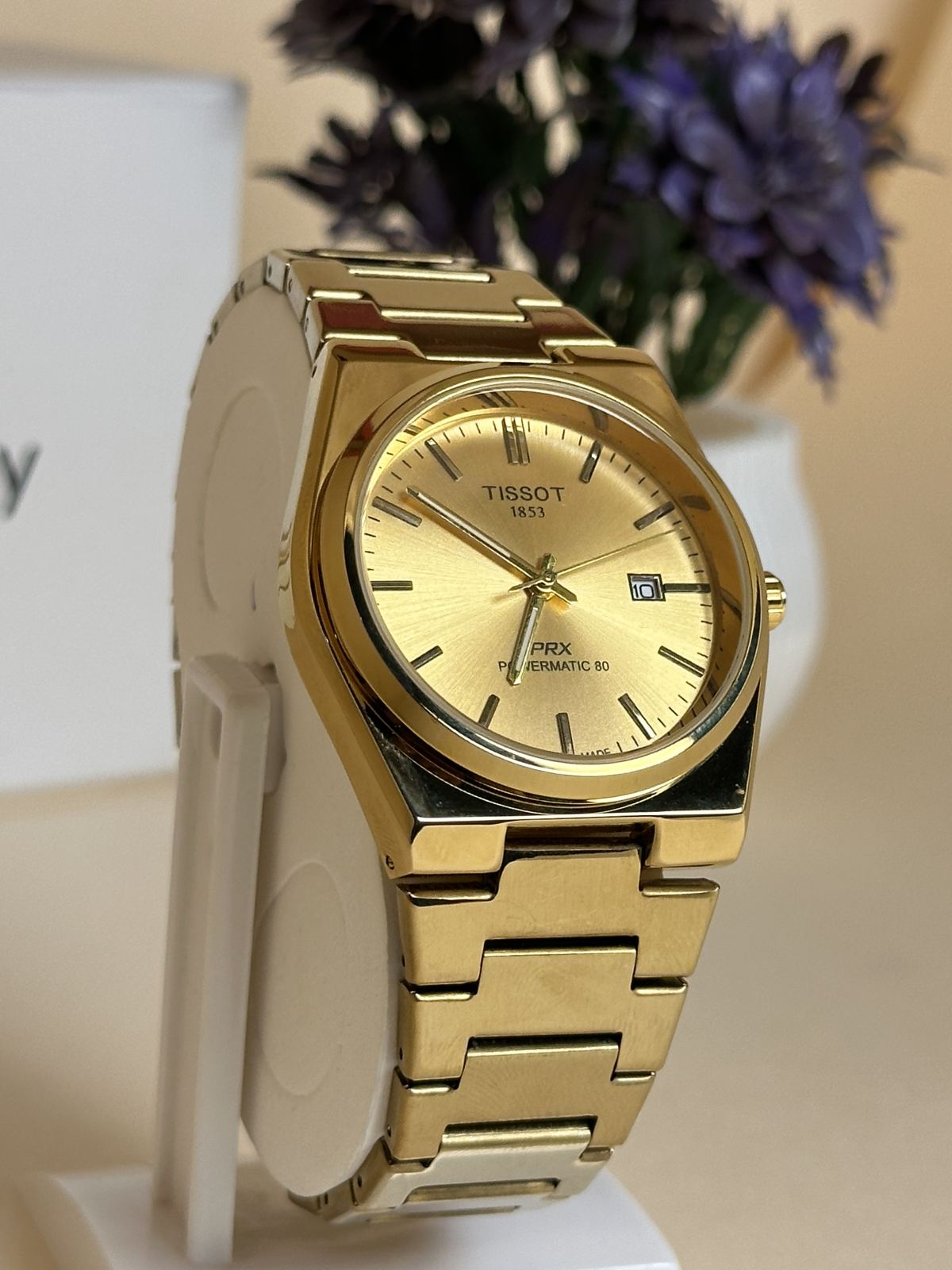 Tisssot PRX in Golden — 3bLegacy Watches, view 1